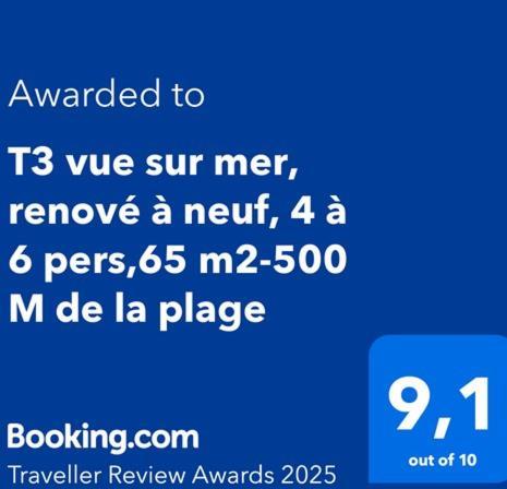 ארגלס-סור-מר T3 Vue Sur Mer, Renove A Neuf, 4 A 6 Pers,65 M2-500 M De La Plage מראה חיצוני תמונה